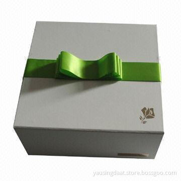 Folding Cardboard Gift Box, Customized Styles and Sizes are Accepted
